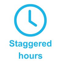 staggered hours